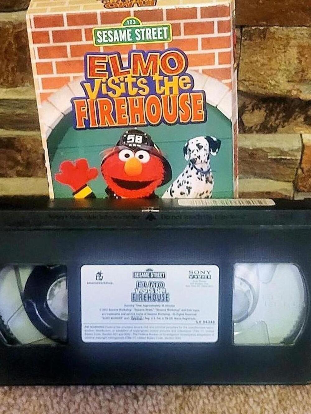 Sesame Street Elmo Visits The Firehouse 2002 VHS tape